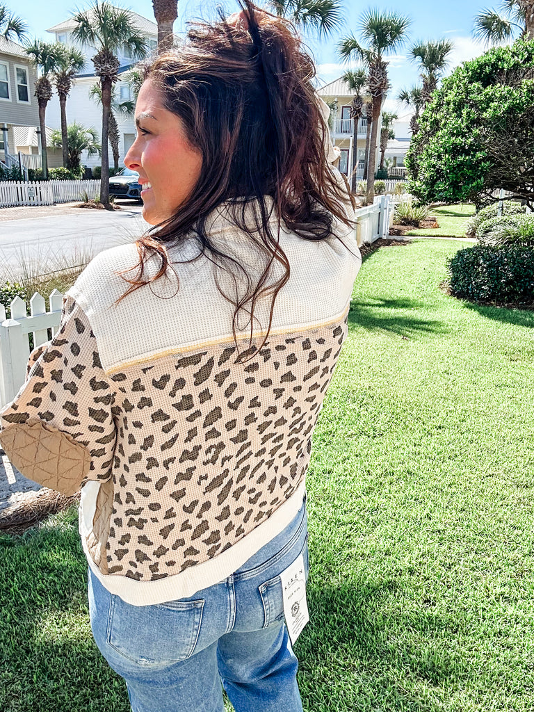 Tan & Purrfect Cardigan (S-L)-160 Cardigans/Kimonos-POL-Hello Friends Boutique-Woman's Fashion Boutique Located in Traverse City, MI