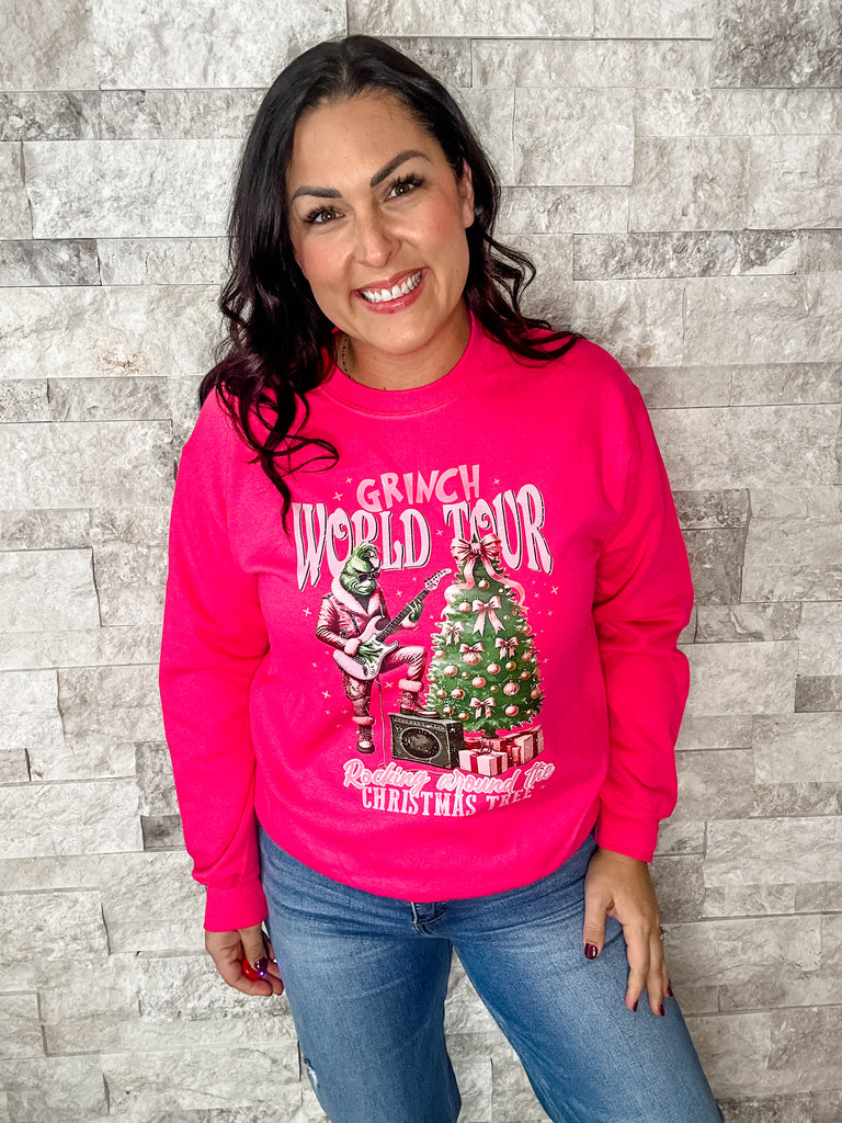 Grinch World Tour Sweatshirt (S-3XL)-500 History-Vivid Tee Company-Hello Friends Boutique-Woman's Fashion Boutique Located in Traverse City, MI