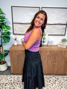 Lace Me Lovely Skirt (S-XL)-220 Shorts/Skirts/Skorts-White Birch-Hello Friends Boutique-Woman's Fashion Boutique Located in Traverse City, MI
