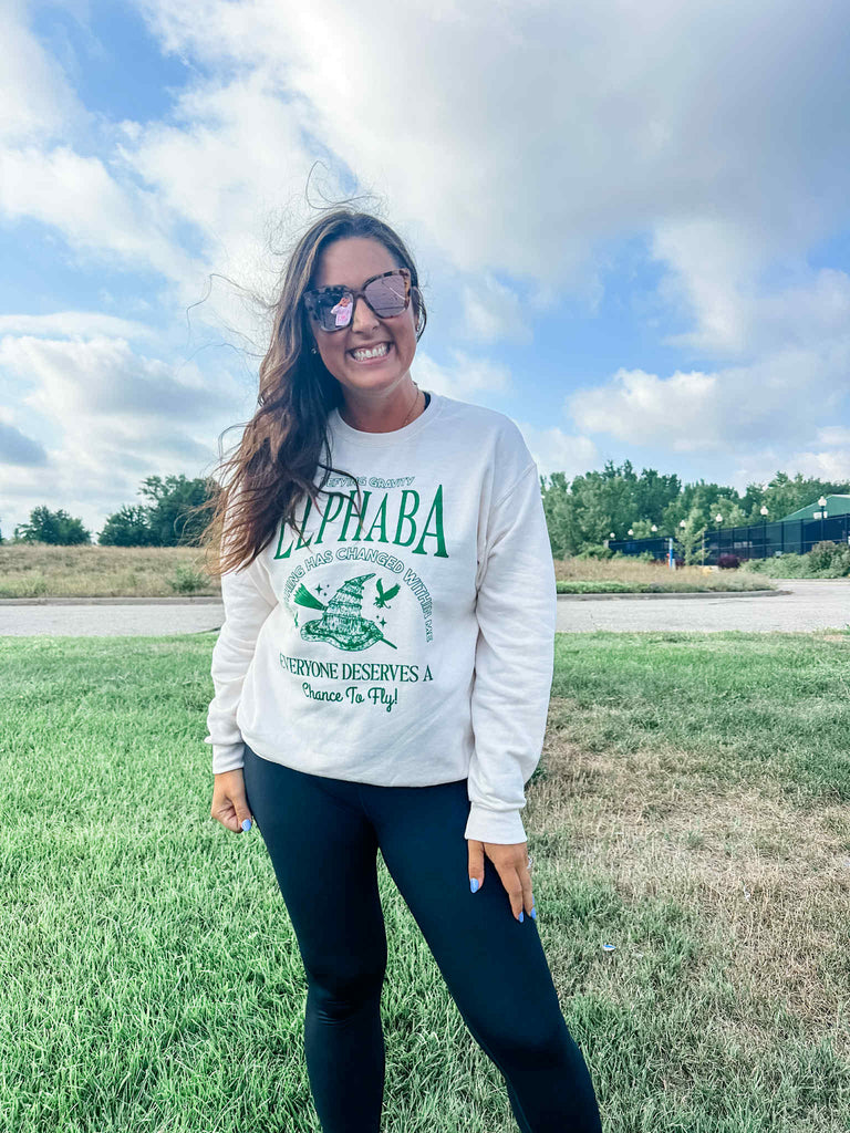 Elphaba OR Glinda Youth (XS-XL) & Adult Sweatshirt (S-2XL)-150 Sweatshirts/Hoodies-Poppy & Pine-Hello Friends Boutique-Woman's Fashion Boutique Located in Traverse City, MI