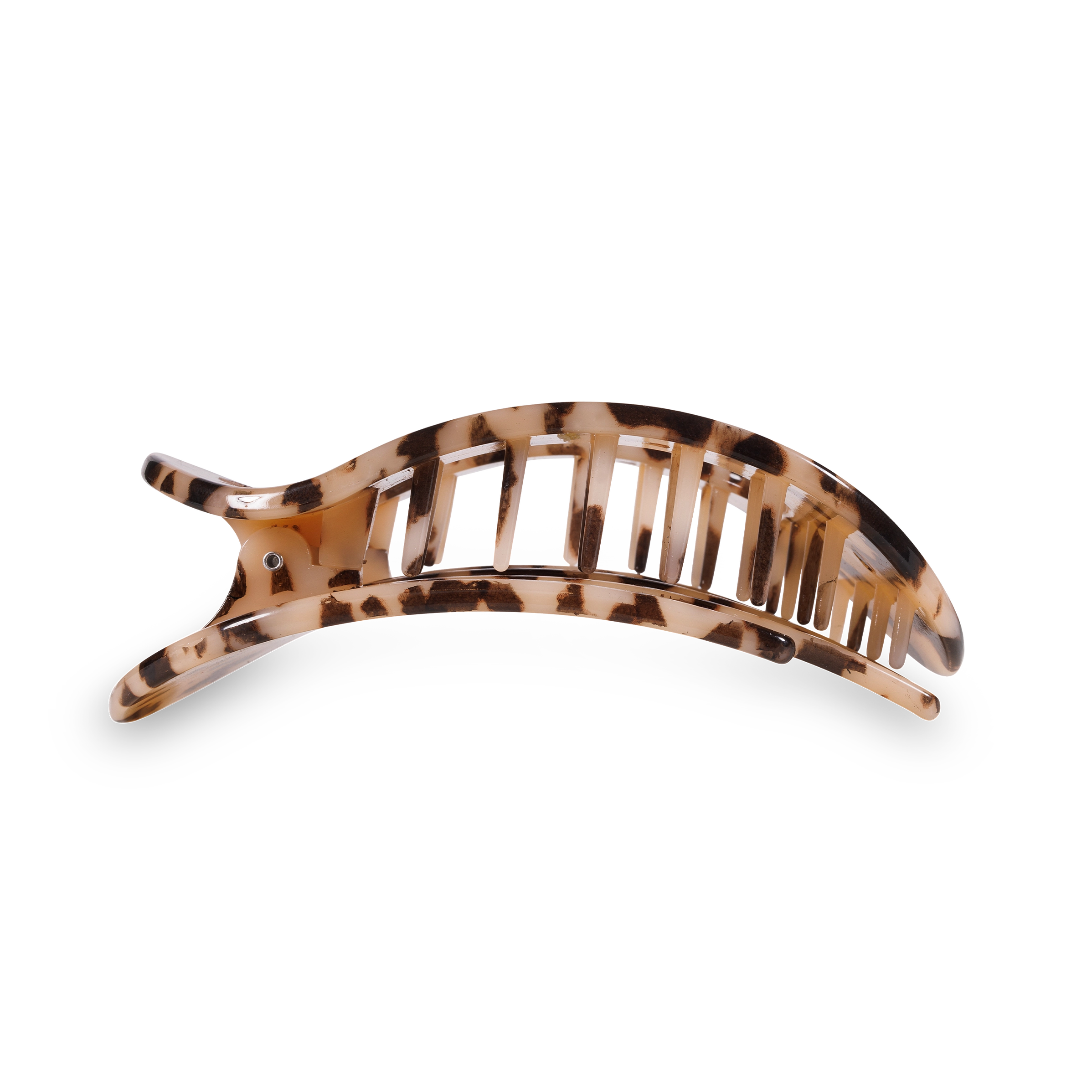 Round Flat Hair Clip | Blonde Tortoise-290 Beauty-faire - TELETIES-Hello Friends Boutique-Woman's Fashion Boutique Located in Traverse City, MI