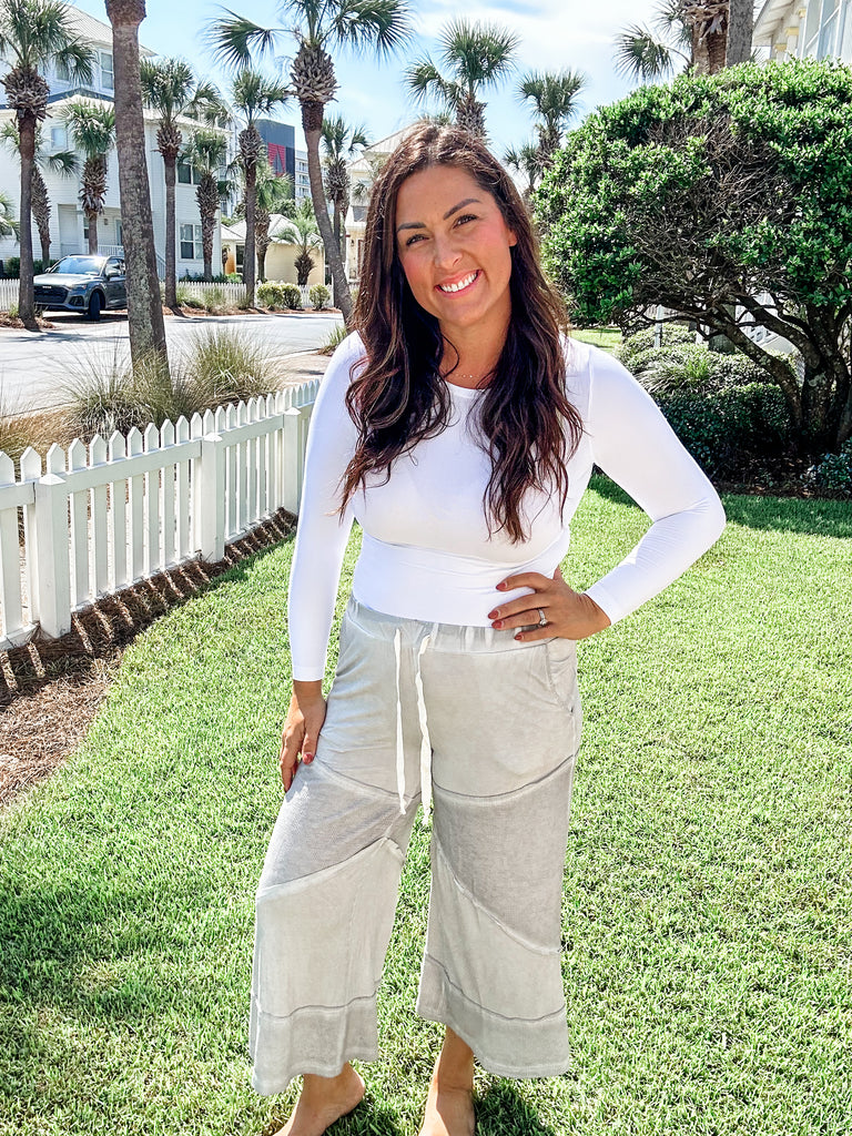 My Fave Dove Pant (S-L)-230 Other Bottoms-POL-Hello Friends Boutique-Woman's Fashion Boutique Located in Traverse City, MI