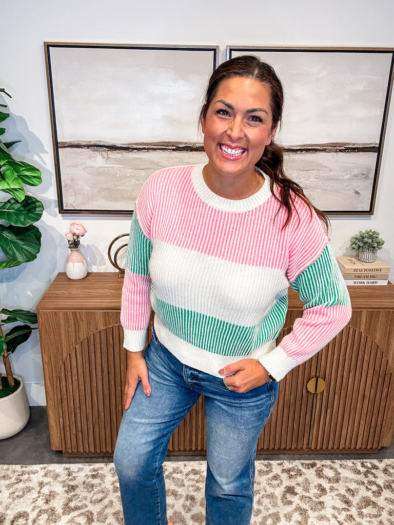 Block Party Sweater (S-L)-140 Sweaters-GILLI-Hello Friends Boutique-Woman's Fashion Boutique Located in Traverse City, MI