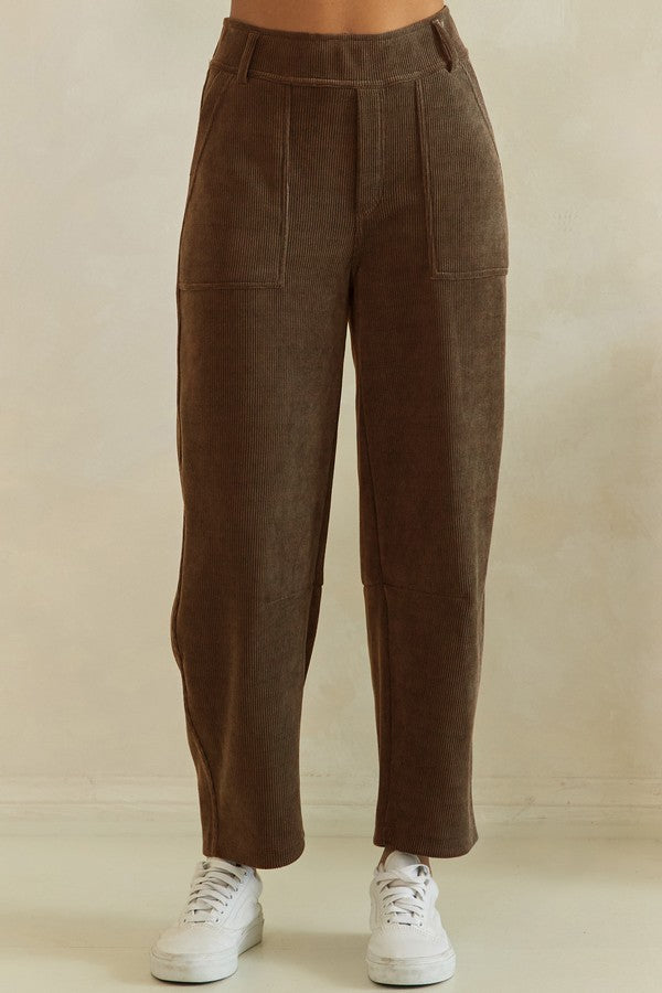 Corduroy Barrel Pants