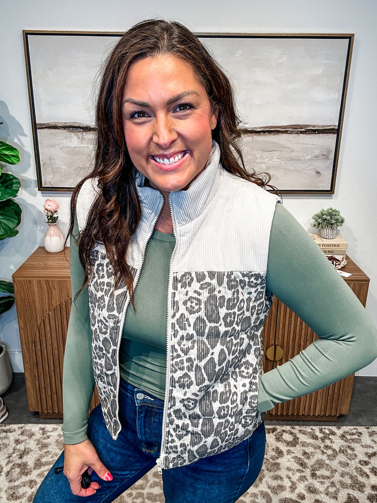 Fierce & Fluffy Puffer Vest (S-XL)-120 Sleeveless-Staccato-Hello Friends Boutique-Woman's Fashion Boutique Located in Traverse City, MI