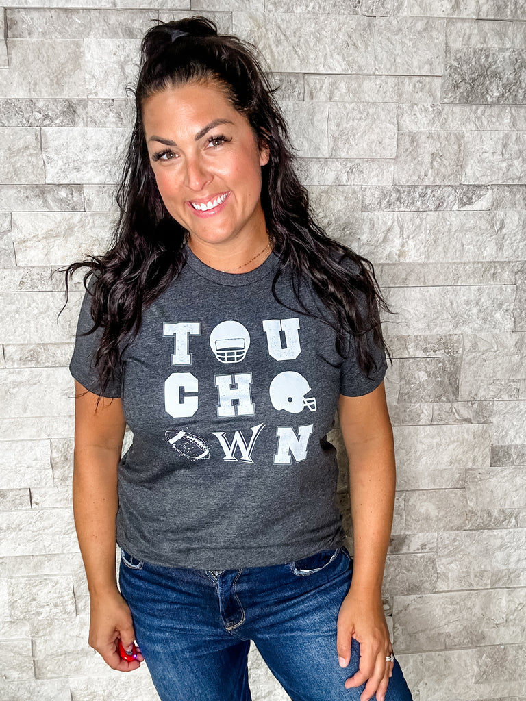 Touchdown Tee (S-4XL)-131 On Demand Graphic-SunFrog-Hello Friends Boutique-Woman's Fashion Boutique Located in Traverse City, MI