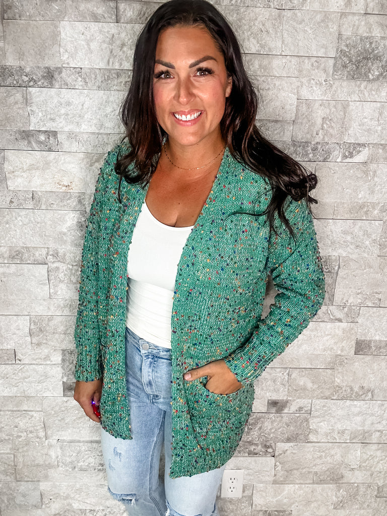 The Miley Cardigan in Teal (OS-Plus)-160 Cardigans/Kimonos-Blakeley-Hello Friends Boutique-Woman's Fashion Boutique Located in Traverse City, MI