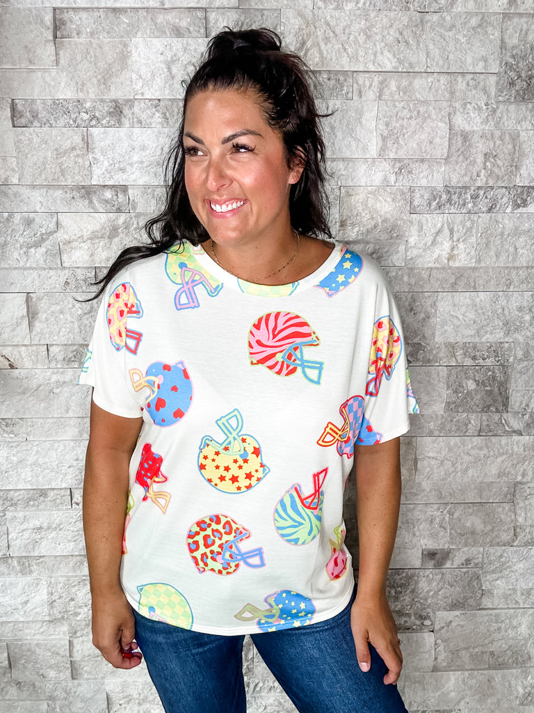 Turn It Up Top (S-XL)-100 Short Sleeve-BIBI-Hello Friends Boutique-Woman's Fashion Boutique Located in Traverse City, MI