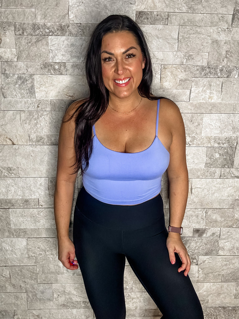 Worth The Chase Camisole in Blue Hyacinth (S-3XL)-120 Sleeveless-Rae Mode-Hello Friends Boutique-Woman's Fashion Boutique Located in Traverse City, MI