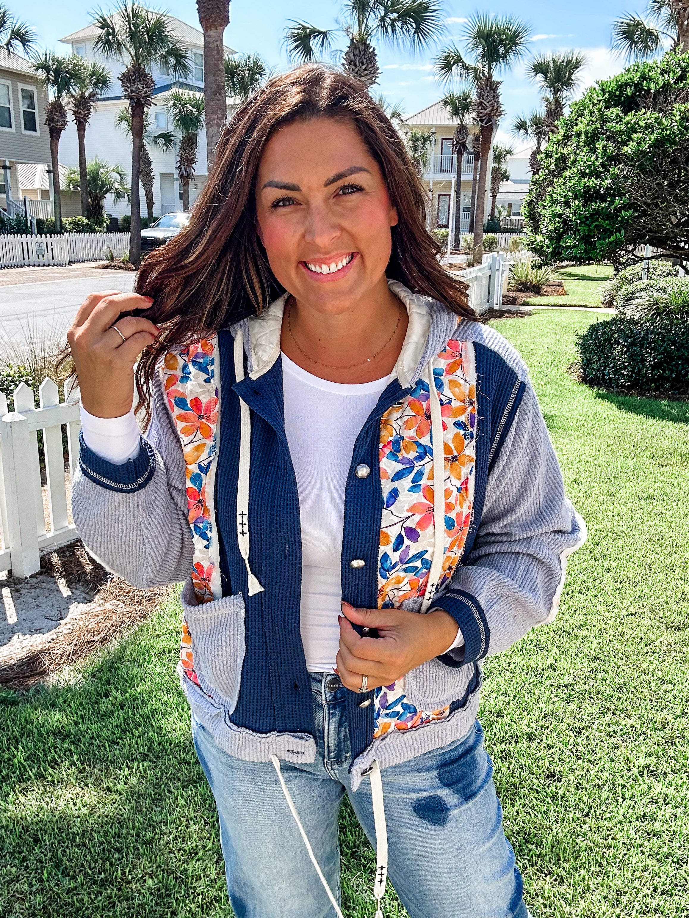 Petals of Perfection Cardigan (S-L)-160 Cardigans/Kimonos-POL-Hello Friends Boutique-Woman's Fashion Boutique Located in Traverse City, MI