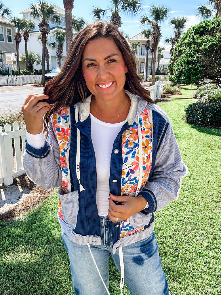 Petals of Perfection Cardigan (S-L)-160 Cardigans/Kimonos-POL-Hello Friends Boutique-Woman's Fashion Boutique Located in Traverse City, MI