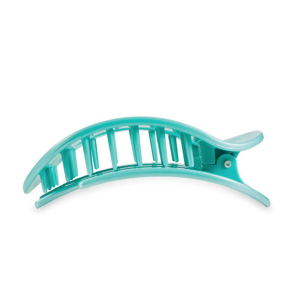 Round Flat Hair Clip | Totally Turquoise-290 Beauty-faire - TELETIES-Hello Friends Boutique-Woman's Fashion Boutique Located in Traverse City, MI