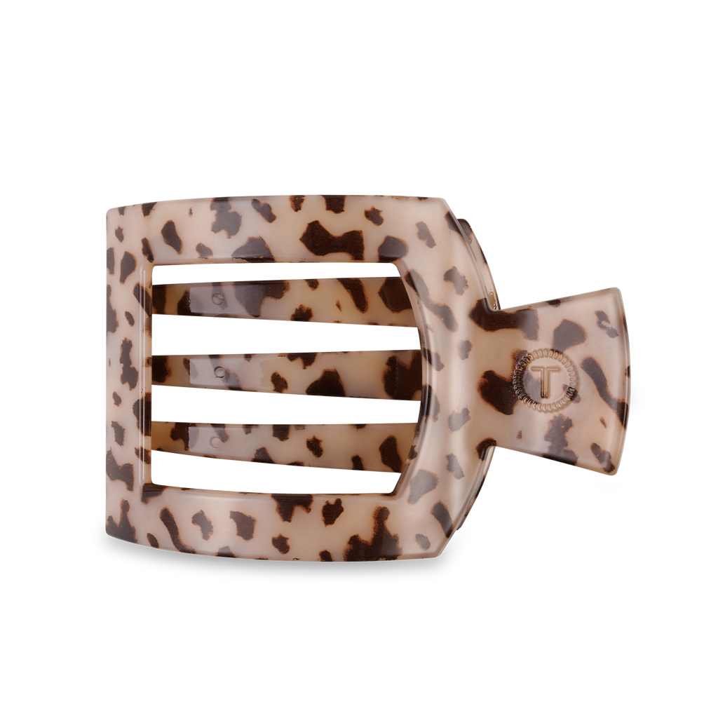 Square Flat Hair Clip | Blonde Tortoise-290 Beauty-faire - TELETIES-Hello Friends Boutique-Woman's Fashion Boutique Located in Traverse City, MI