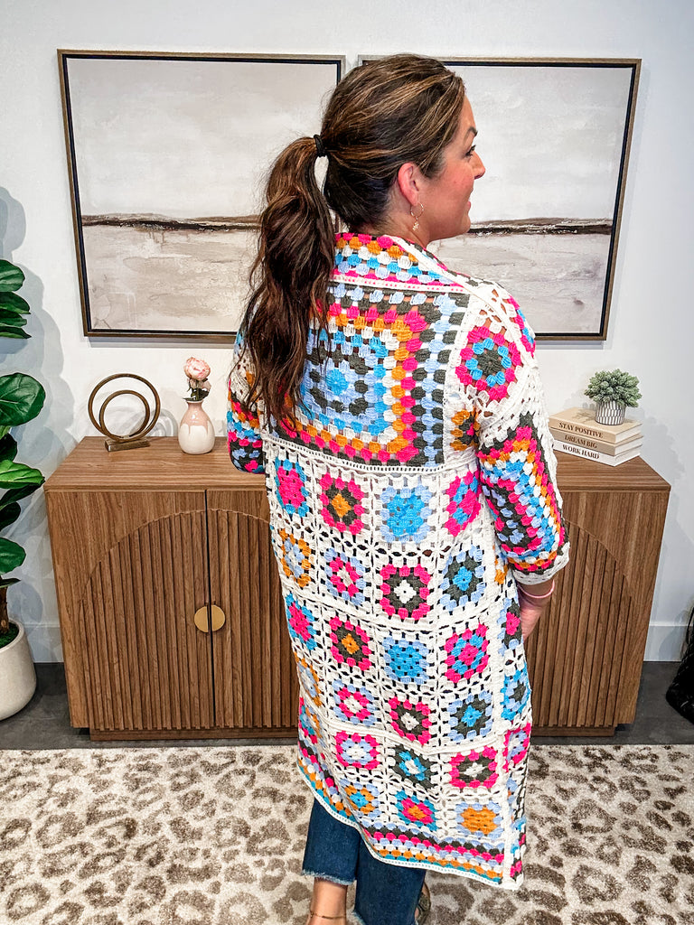 Summer Solstice Cardigan in Multi (S-L)-160 Cardigans/Kimonos-POL-Hello Friends Boutique-Woman's Fashion Boutique Located in Traverse City, MI