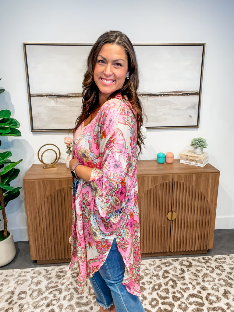 Beyond The City Kimono (S/M-M/L)-160 Cardigans/Kimonos-UMGEE-Hello Friends Boutique-Woman's Fashion Boutique Located in Traverse City, MI