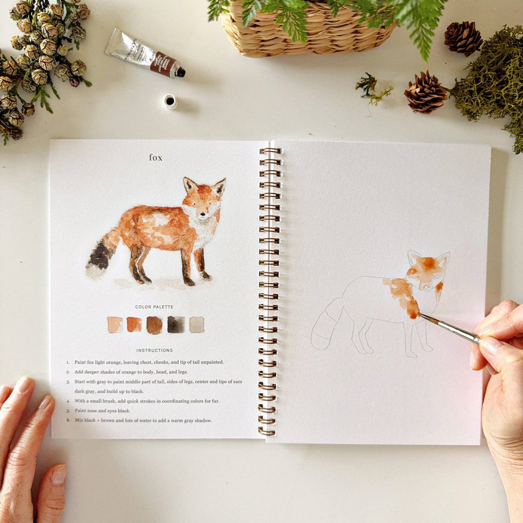 Woodland Watercolor Workbook-300 Treats/Gift-emily lex studio-Hello Friends Boutique-Woman's Fashion Boutique Located in Traverse City, MI