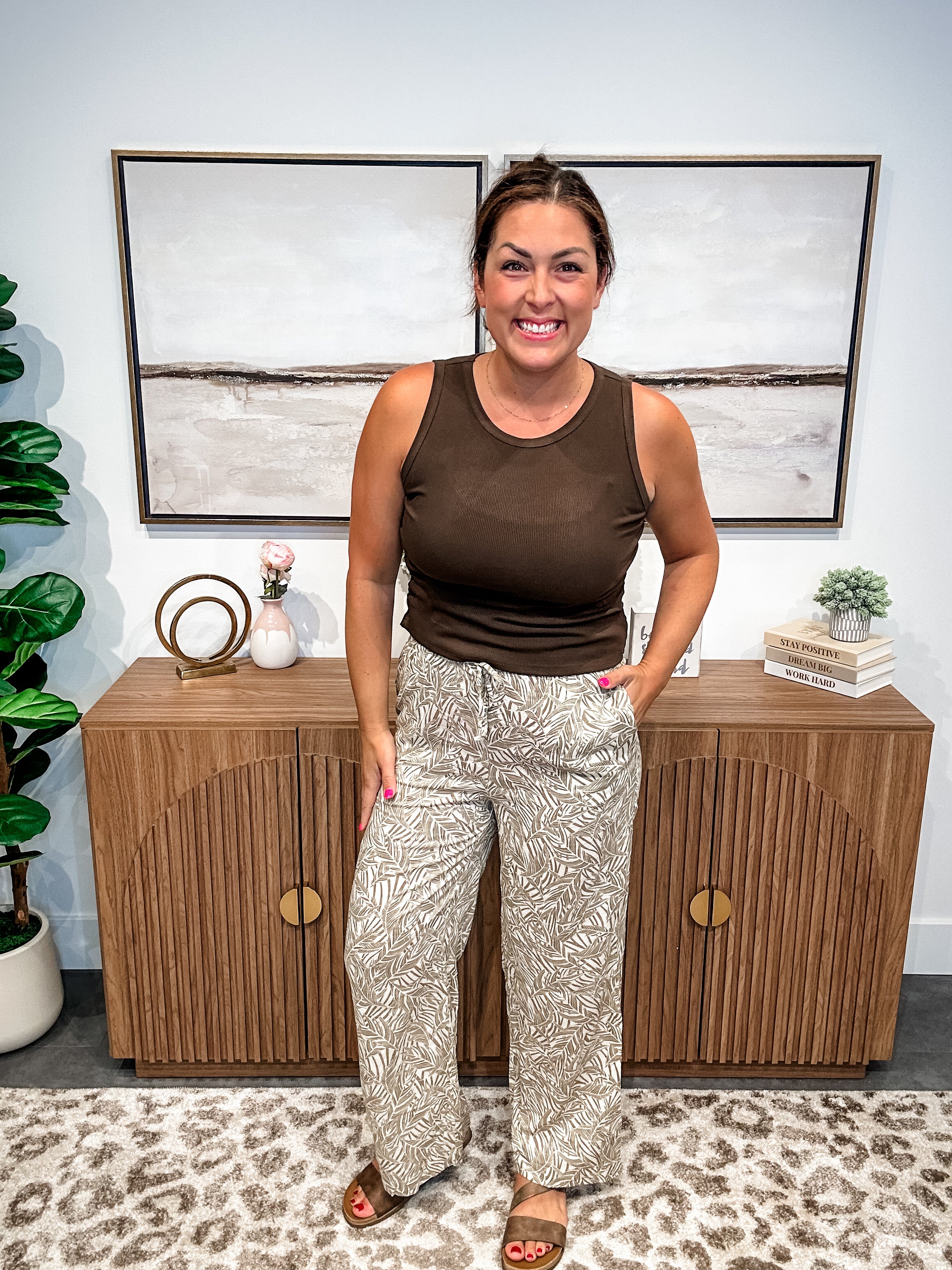 Island Escape Drawstring Pants (S-XL)-230 Other Bottoms-Staccato-Hello Friends Boutique-Woman's Fashion Boutique Located in Traverse City, MI