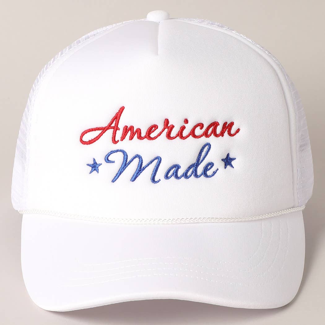 American Made Trucker Hat-280 Other Accessories-Fashion City-Hello Friends Boutique-Woman's Fashion Boutique Located in Traverse City, MI