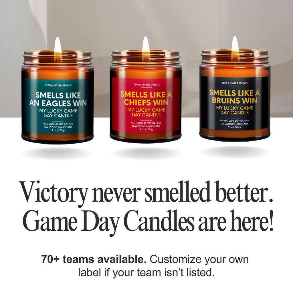 Spartans Win Game Day Candle-300 Treats/Gift-Terra Mater Studio LLC-Hello Friends Boutique-Woman's Fashion Boutique Located in Traverse City, MI