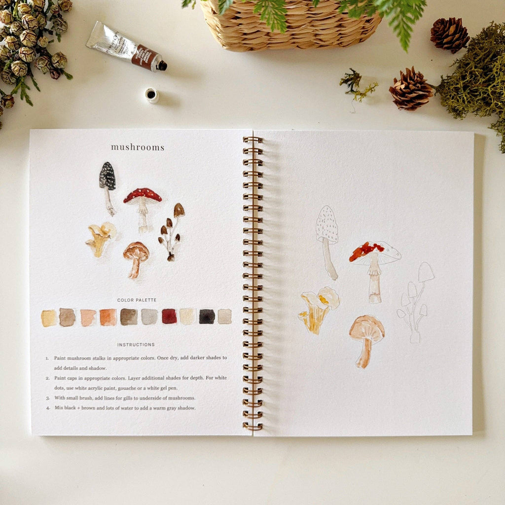 Woodland Watercolor Workbook-300 Treats/Gift-emily lex studio-Hello Friends Boutique-Woman's Fashion Boutique Located in Traverse City, MI