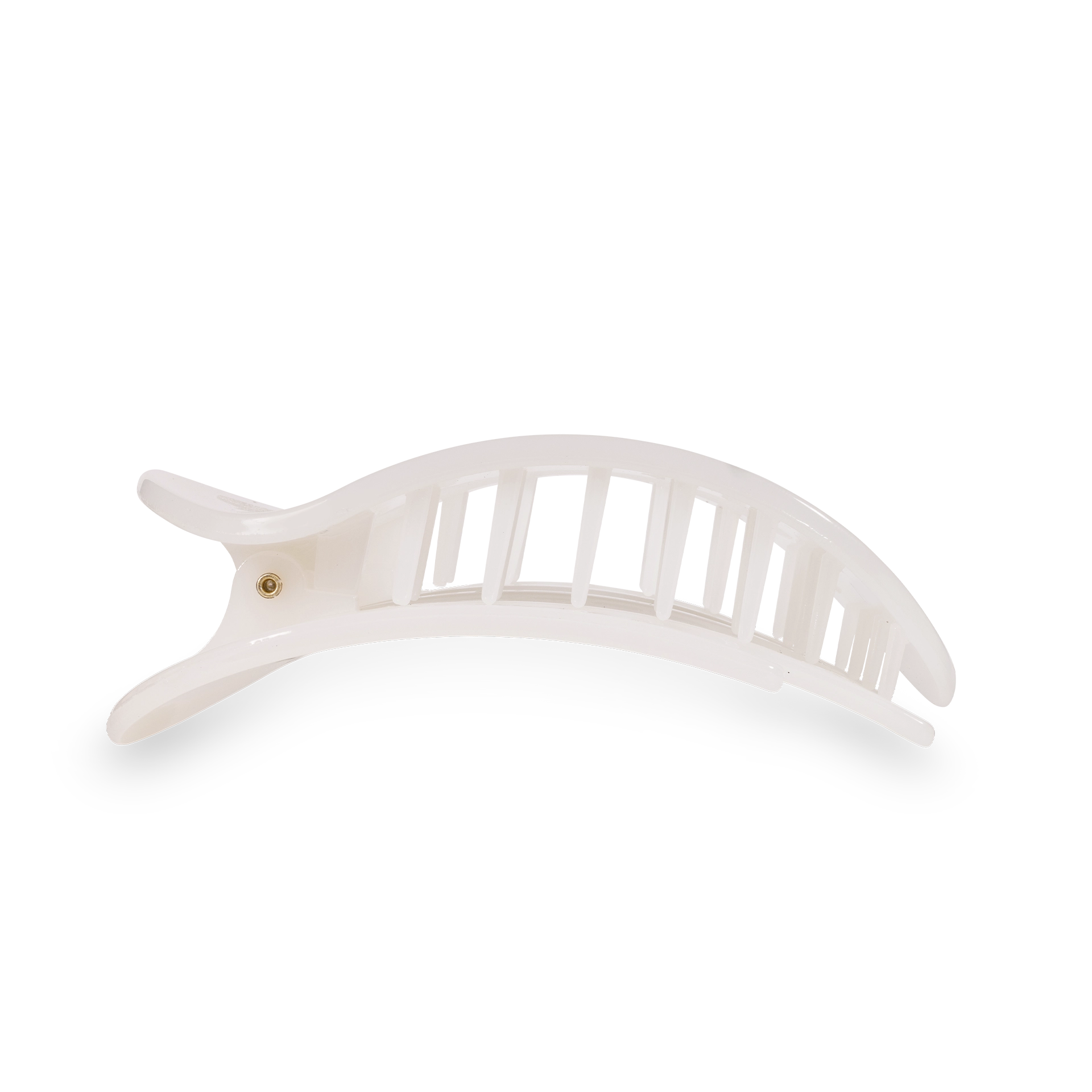Round Flat Hair Clip | Coconut White-290 Beauty-faire - TELETIES-Hello Friends Boutique-Woman's Fashion Boutique Located in Traverse City, MI