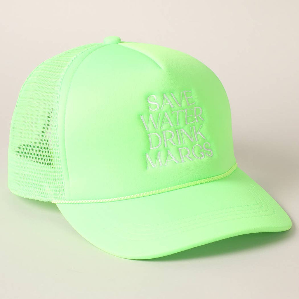 Save Water Drink Margs Trucker Cap-280 Other Accessories-Fashion City-Hello Friends Boutique-Woman's Fashion Boutique Located in Traverse City, MI