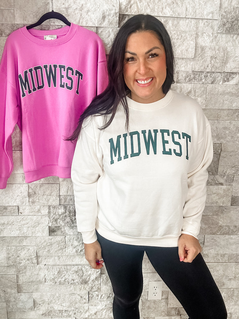 Midwest Graphic Sweatshirt (S-L)-140 Sweaters-Zenana-Hello Friends Boutique-Woman's Fashion Boutique Located in Traverse City, MI
