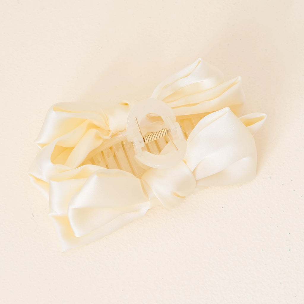 Satin Bow Claw Clip-290 Beauty-faire - The Darling Effect-Hello Friends Boutique-Woman's Fashion Boutique Located in Traverse City, MI