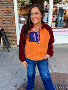 Weekend Wanderer Pullover in Winery (S-XL)-140 Sweaters-LovLov-Hello Friends Boutique-Woman's Fashion Boutique Located in Traverse City, MI