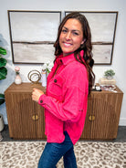 Cozy Comet Fleece Shacket (S-XL)-170 Jackets-Zenana-Hello Friends Boutique-Woman's Fashion Boutique Located in Traverse City, MI