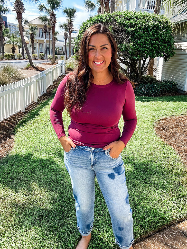 Heartbreak Hotel Mid Rise Boyfriend Denim (0-15, 1X-3X)-200 Denim-RISEN-Hello Friends Boutique-Woman's Fashion Boutique Located in Traverse City, MI