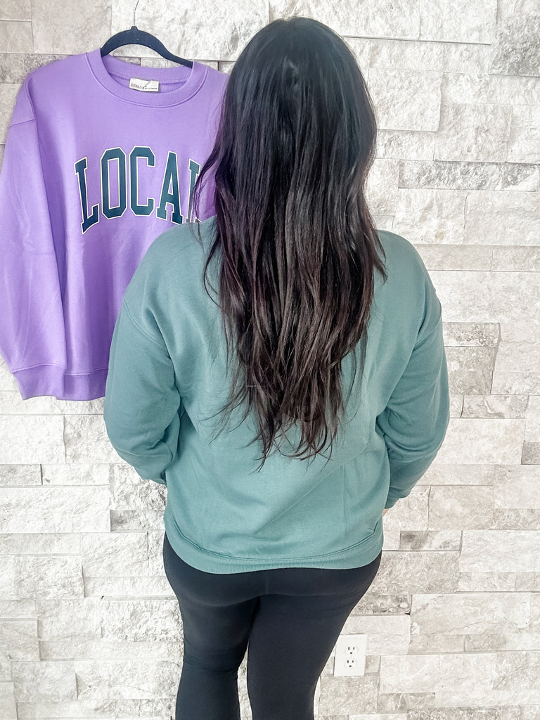 Locals Only Sweatshirt (S-L)-140 Sweaters-Zenana-Hello Friends Boutique-Woman's Fashion Boutique Located in Traverse City, MI