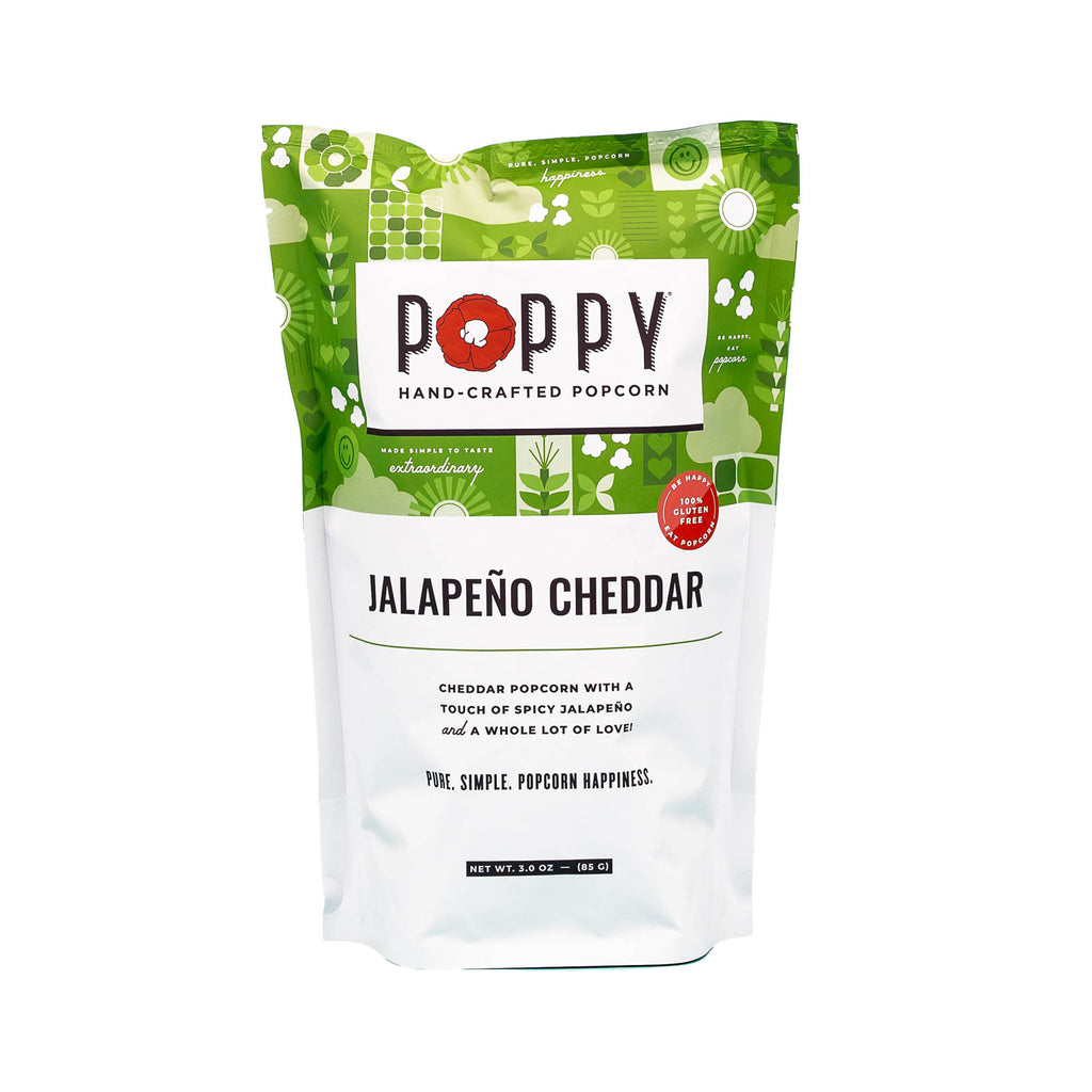 Jalapeño Cheddar Popcorn-300 Treats/Gift-Poppy Hand-Crafted Popcorn-Hello Friends Boutique-Woman's Fashion Boutique Located in Traverse City, MI