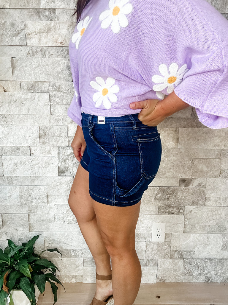 Our Last Night JB Mid Rise Shorts (S-3XL)-220 Shorts/Skirts/Skorts-Judy Blue-Hello Friends Boutique-Woman's Fashion Boutique Located in Traverse City, MI