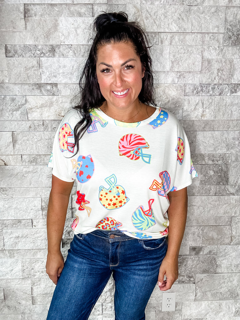 Turn It Up Top (S-XL)-100 Short Sleeve-BIBI-Hello Friends Boutique-Woman's Fashion Boutique Located in Traverse City, MI