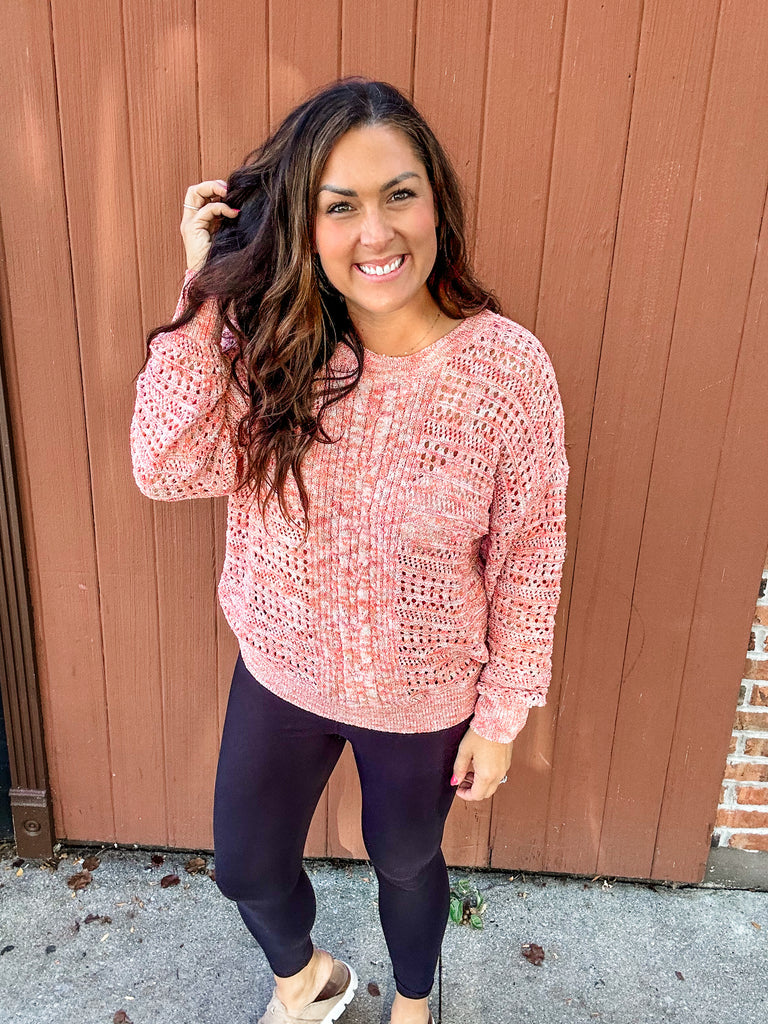 Threaded Vibes Top (S-L)-110 Long Sleeve-Easel-Hello Friends Boutique-Woman's Fashion Boutique Located in Traverse City, MI