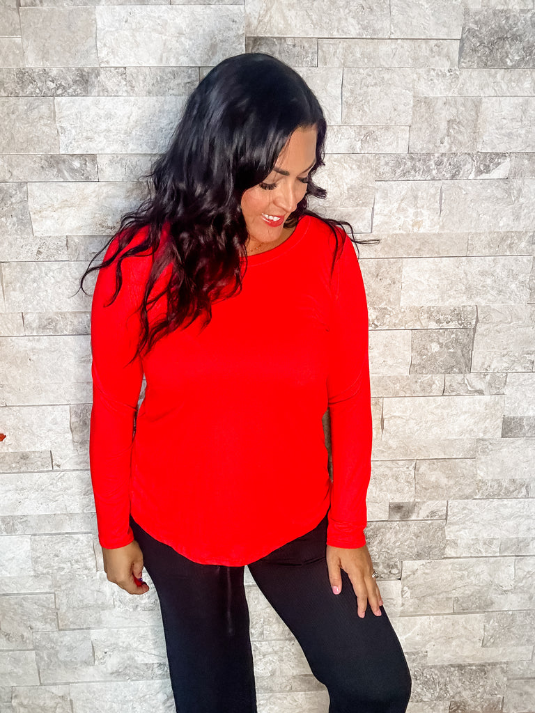 A Beautiful Day Top (S-3XL)-110 Long Sleeve-Sew In Love-Hello Friends Boutique-Woman's Fashion Boutique Located in Traverse City, MI