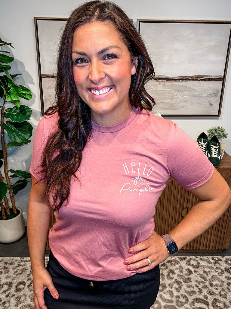 Hello Cozy Season Tee (S-XL)-130 Graphic Tees-Rustee Clothing-Hello Friends Boutique-Woman's Fashion Boutique Located in Traverse City, MI