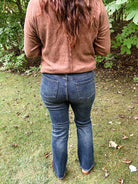 Walk This Way Button Fly Jeans (0-24W)-200 Denim-Judy Blue-Hello Friends Boutique-Woman's Fashion Boutique Located in Traverse City, MI
