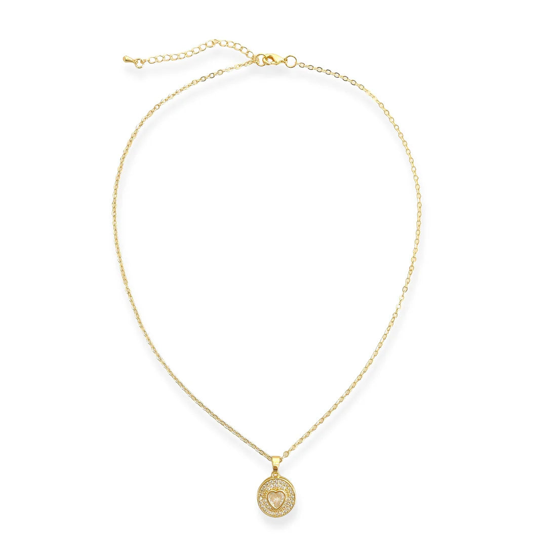 CZ Heart Necklace-240 Jewelry-omgblings-Hello Friends Boutique-Woman's Fashion Boutique Located in Traverse City, MI