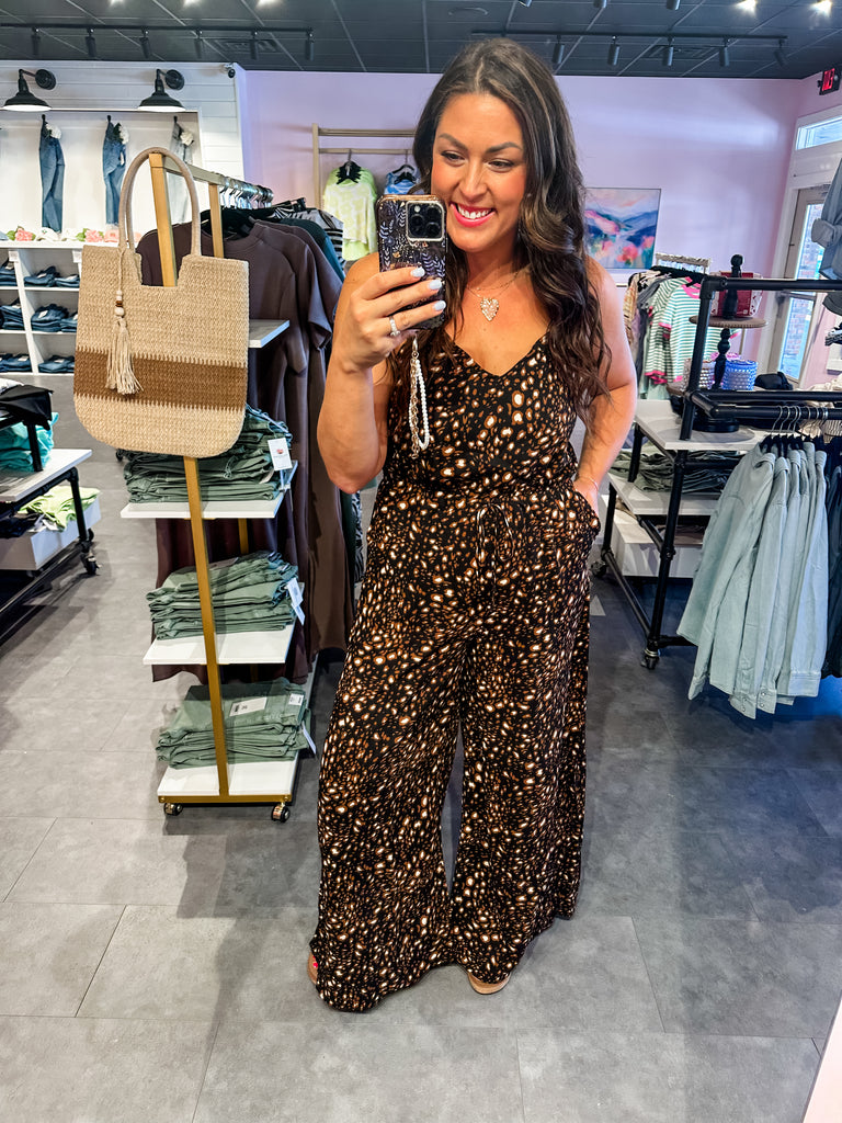 Kinda Crazy Jumpsuit (S-L)-190 Rompers/Jumpsuits-GILLI-Hello Friends Boutique-Woman's Fashion Boutique Located in Traverse City, MI