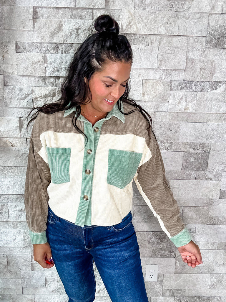 Be Original Jacket in Sage (S-XL)-170 Jackets-Bibi-Hello Friends Boutique-Woman's Fashion Boutique Located in Traverse City, MI