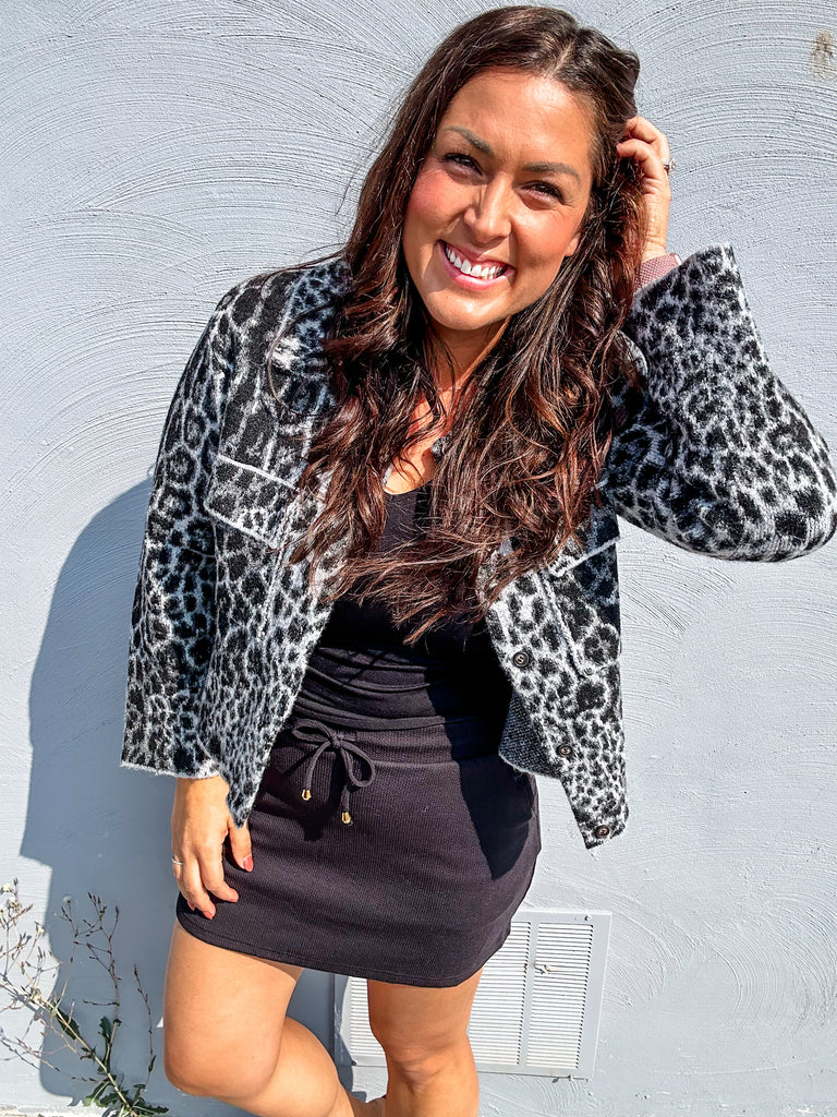 Fierce Frequency Jacket (S-XL)-170 Jackets-White Birch-Hello Friends Boutique-Woman's Fashion Boutique Located in Traverse City, MI