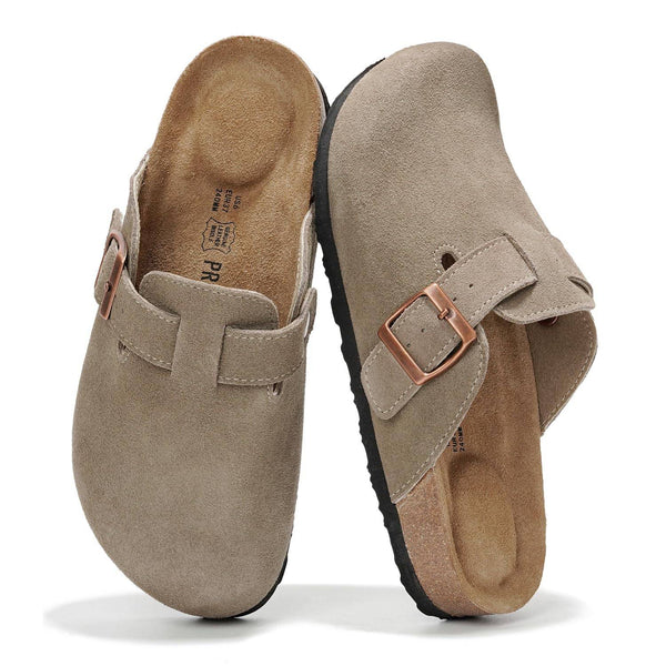 Belmont Clog in Taupe Suede by Project Cloud (6-10)
