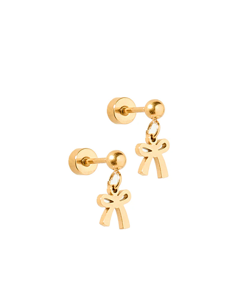 Screwback Stud Earrings - Millie Bow-230 Jewelry-Linny Co-Hello Friends Boutique-Woman's Fashion Boutique Located in Traverse City, MI