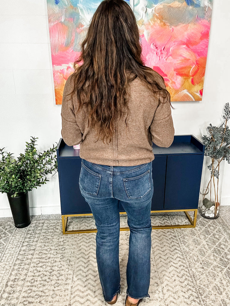 Walk This Way Button Fly Jeans (0-24W)-200 Denim-Judy Blue-Hello Friends Boutique-Woman's Fashion Boutique Located in Traverse City, MI