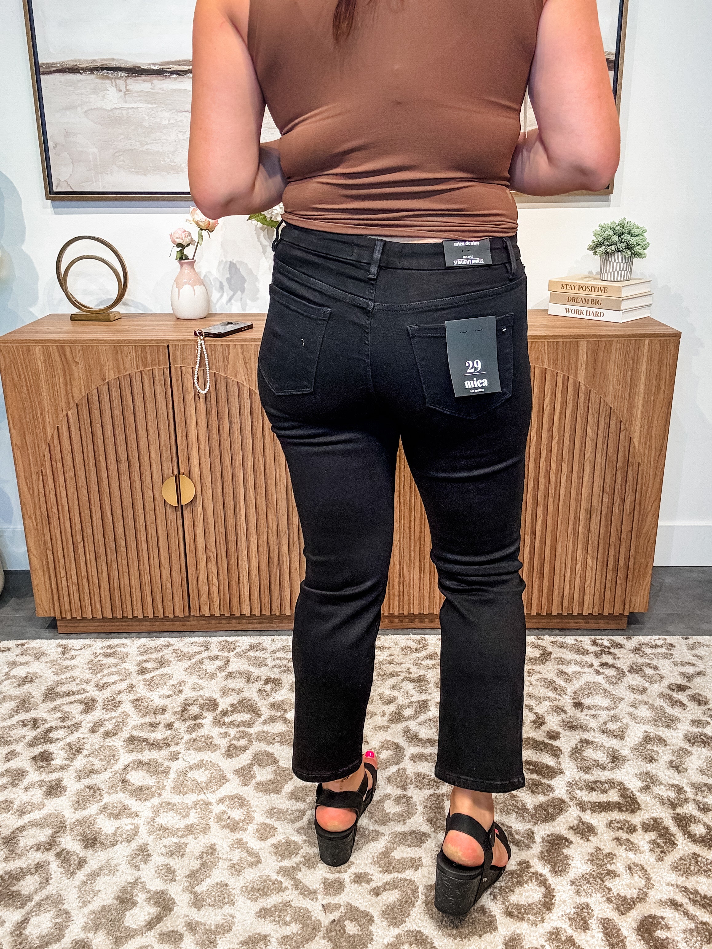 My Sweet Side Mid Rise Ankle Straight Denim (24-22W)-200 Denim-Mica Denim-Hello Friends Boutique-Woman's Fashion Boutique Located in Traverse City, MI