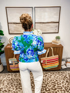 Garden Party Top (S-2XL)-100 Short Sleeve-Entro-Hello Friends Boutique-Woman's Fashion Boutique Located in Traverse City, MI