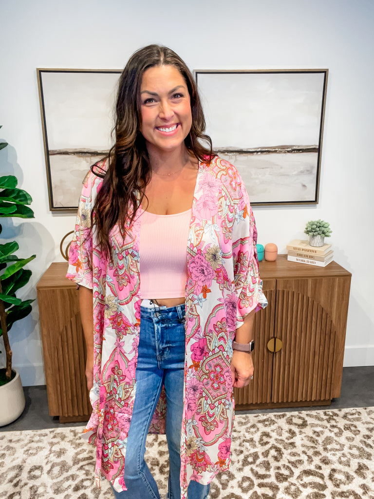 Beyond The City Kimono (S/M-M/L)-160 Cardigans/Kimonos-UMGEE-Hello Friends Boutique-Woman's Fashion Boutique Located in Traverse City, MI