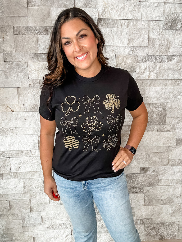 My Lucky Tee (S-3XL)-130 Graphic Tees-FOX & OWL-Hello Friends Boutique-Woman's Fashion Boutique Located in Traverse City, MI